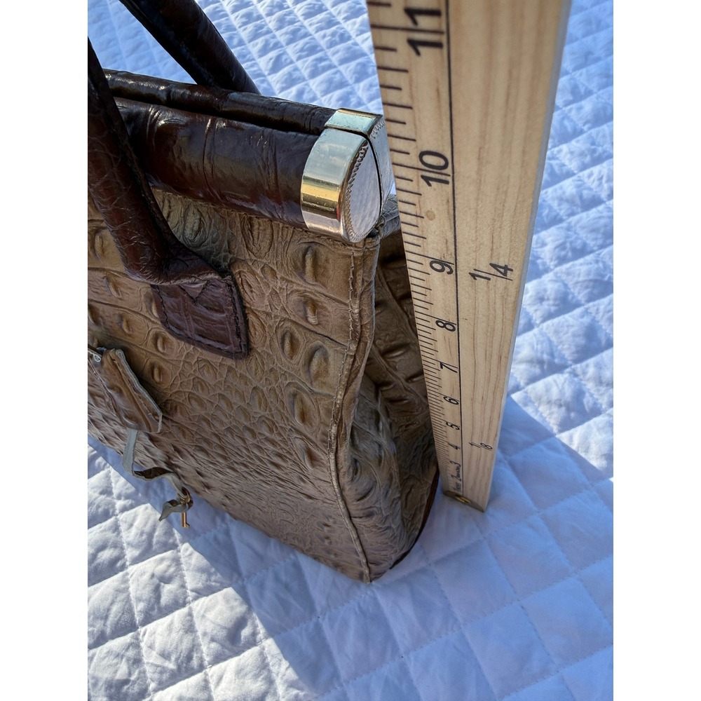 Borse in Pelle Italian Genuine Leather Croc-Embossed Bag Functional Lock‎ & Key - Picture 16 of 16